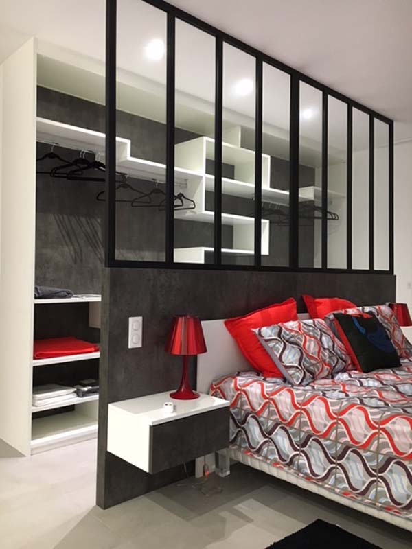 Dressing verriere eclaire